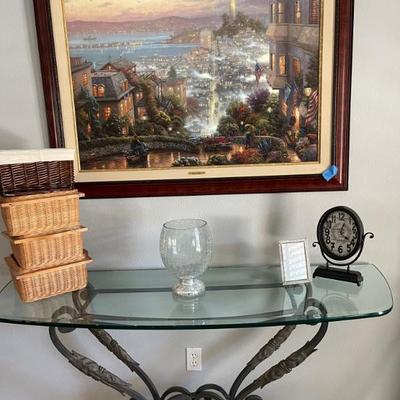Sofa table  and Kinkade 