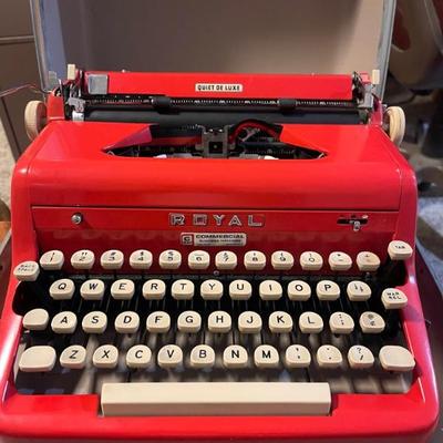 Royal typewriter red is rare 