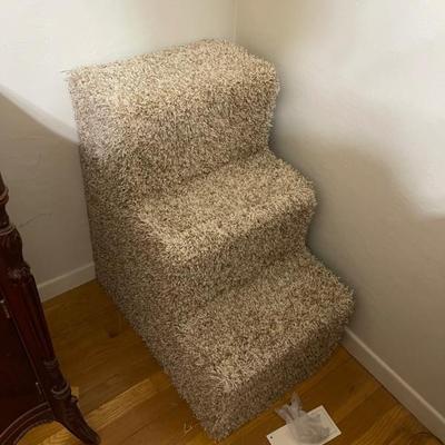 Handmade dog stairs wood and nice 