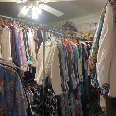 Clothing a lot with tags 