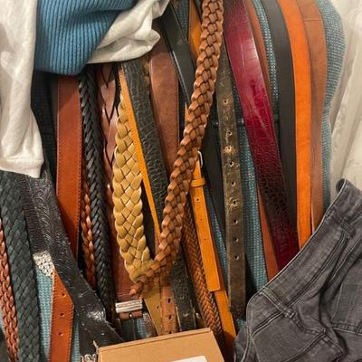 Leather belts 