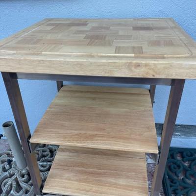 Folding kitchen island 
