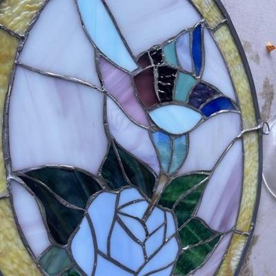 Stained glass pieces 