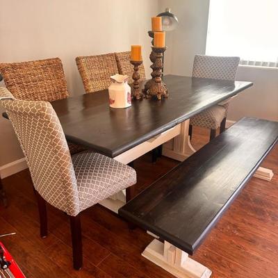 Farmhouse table and chairs