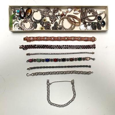 Sterling earrings and bracelets