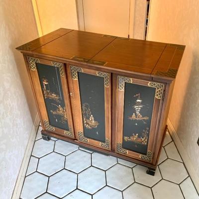 Asian style bar cabinet