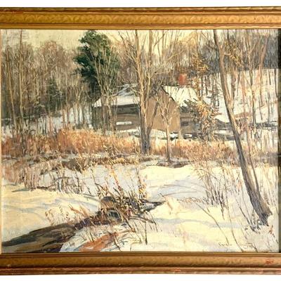 O/C painting by Parker Newton ( 1861- 1928 ) 16x 20”