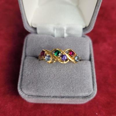 Lot 4h | 10K Gold Ring With Gemstones
