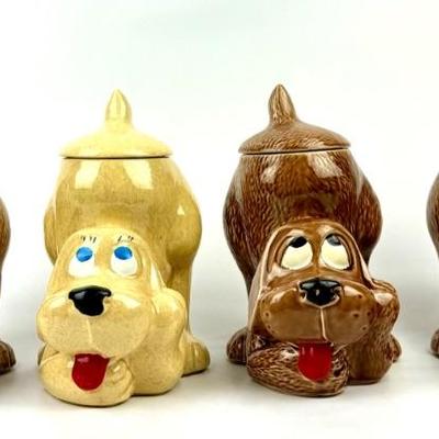 #264 • McCoy Hound Dog Cookie Jars - Four Jars
https://www.lux.bid