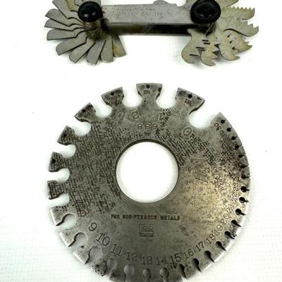 #185 • Vintage Machinist Tools - Brown & Sharpe No 688 Wire Gauge & Metrisch 60 Degree Thread Pitch Gauge
https://www.lux.bid