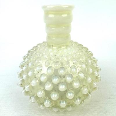 #263 • Fenton Opalescent Hobnail Perfume Bottle 5