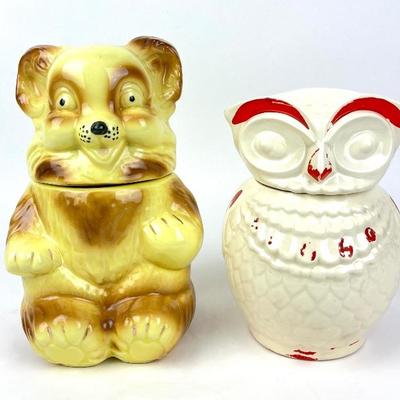 #259 • Shawnee Ceramics Honey Bear Cookie Jars - 1940's Owl And 1960's
https://www.lux.bid