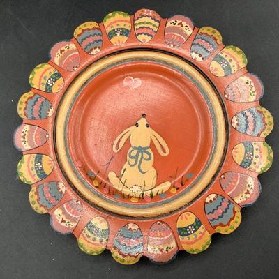 Signed wood plate