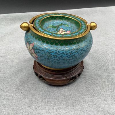Cloisonne ashpot