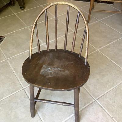 Antique Child's Hoopback chair