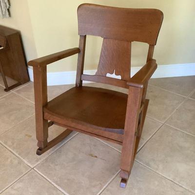 Quarter sawn Mission Arts and Crafts Rocking chair