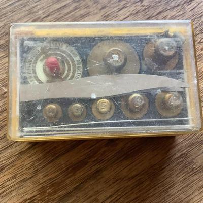 Vintage Tiny Ohaus Scale Calibration Weights 