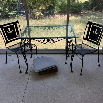 Patio table and chairs