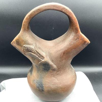 2 spout Navajo vase by Betty Many Goats