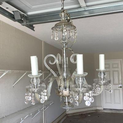 1920's Czechoslovakian crystal chandelier