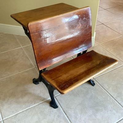 Antique school desk