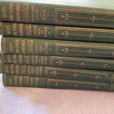 Antique set of books