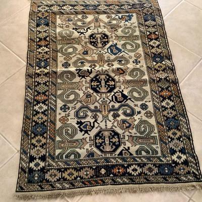 1895-1905 Persian Farahan Rug Hand Knotted With Fine Wool & All Natural Dyes, 16th Cent Sarouk Farahan Design 