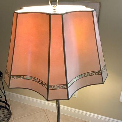 Art Deco floor lamp shade detail