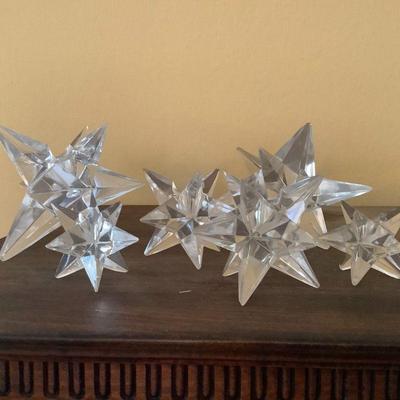 Rosenthal crystal star candlesicks
