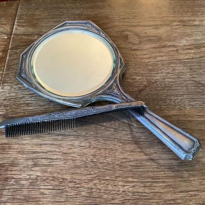 Sterling silver vanity set