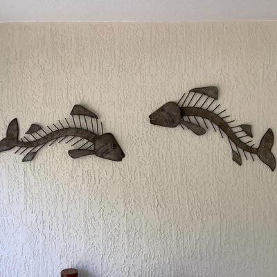 Fishbones wall sculpture