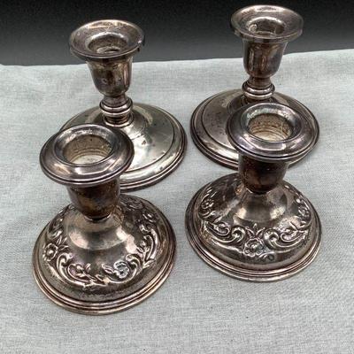 Sterling silver candlesticks