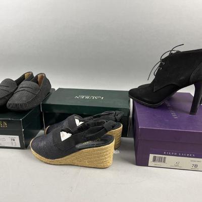 Lot 14 | 3 Pairs of Ralph Lauren Shoes Size 7B
