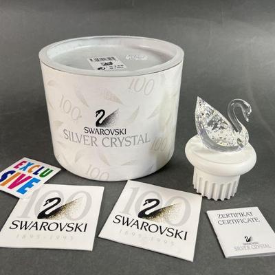 Lot 22 | Swarovski Silver Crystal Centenary Swan
