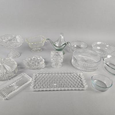 Lot 438 | Vintage Crystal, Clear & Cut Glass Lot
