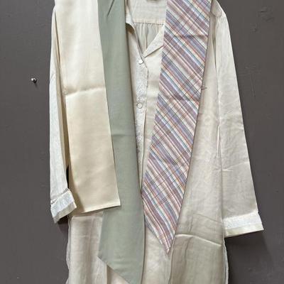 Lot 152 | Vintage Silk Pajama Top with 3 Sashes
