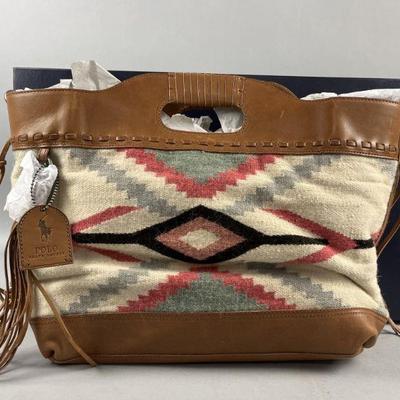 Lot 8 | Ralph Lauren Polo Western Wool Tote NWT
