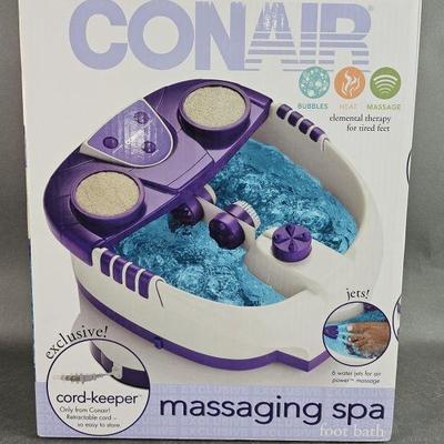 Lot 131 | NIB Conair Massaging Spa Foot Bath
