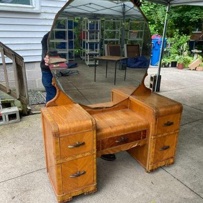 40's bedroom set dressing table with mirror