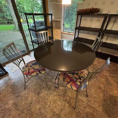 Art Deco Granite table & 4 chairs