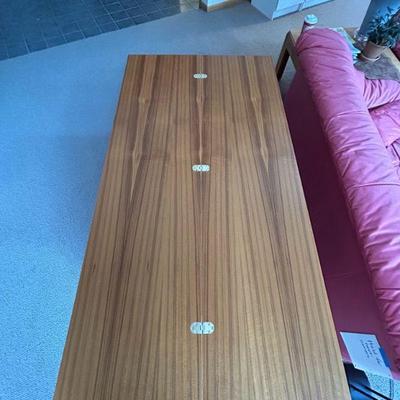 Mid Century Teak Convertible Foyer Entry Console Dining Table
(59 x 31.5 x 28.5)
