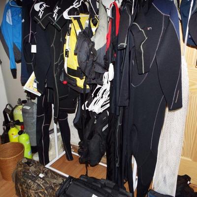 SCUBA DIVING EQUIPMENT AND SUITS