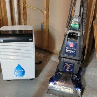 Dehumidifier and Hoover Carpet Cleaner 