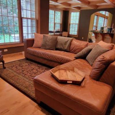 Leather Sectional 