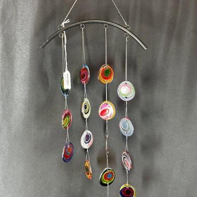 FUSED GLASS WIND CHIME