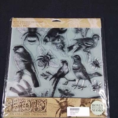 IOD BIRDS AND BEES STAMP