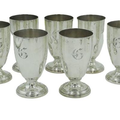7 VINTAGE STERLING SILVER 925 GOBLETS