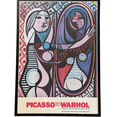 2012 HIGH MUSEUM PICASSO TO WARHOL EXHIBITION POSTER