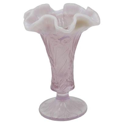 FENTON ROSEMILK OPALESCENT VASE