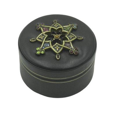 JAY STRONGWATER BELLA LEATHER & SWAROVSKI BOX